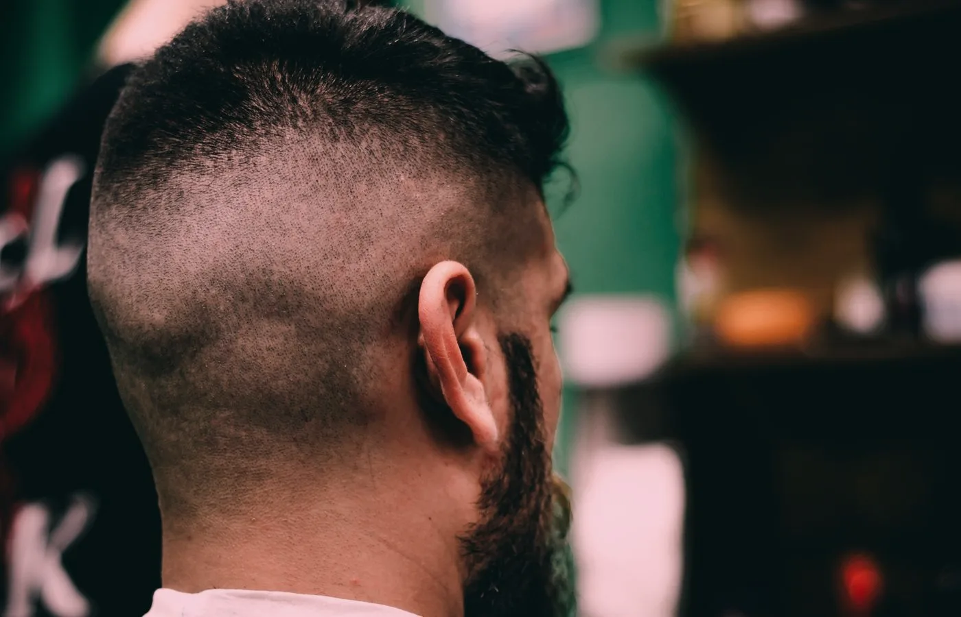 Dégradé net réalisé au salon